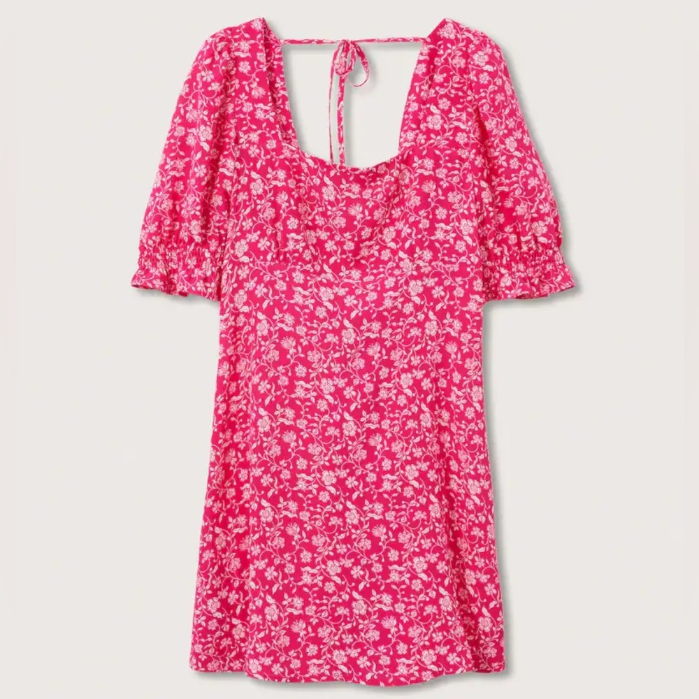 MANGO NWT Pink & White Floral Dress XXL